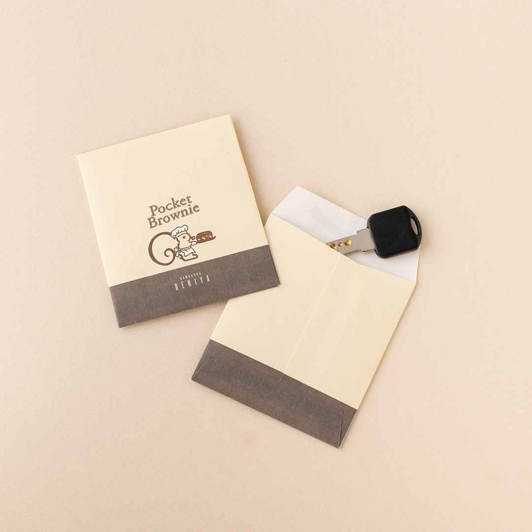 ミニ封筒5枚付きポケットブラウニー(使用イメージ)