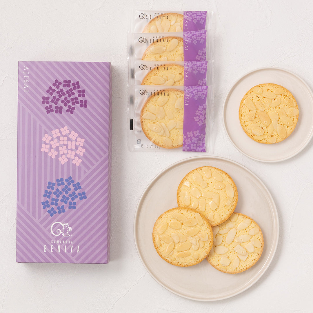 あじさい 8枚入(パッケージと中身)