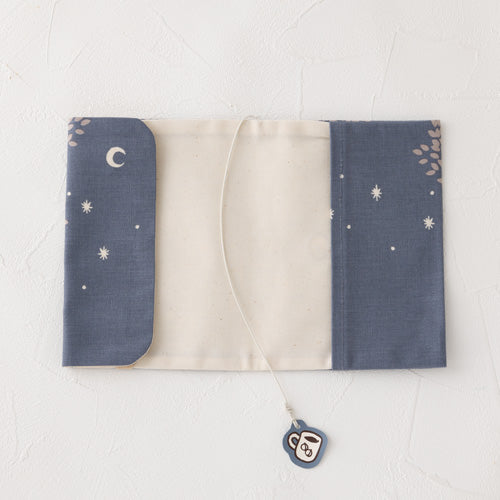 リスくん刺繍入 布製ブックカバー