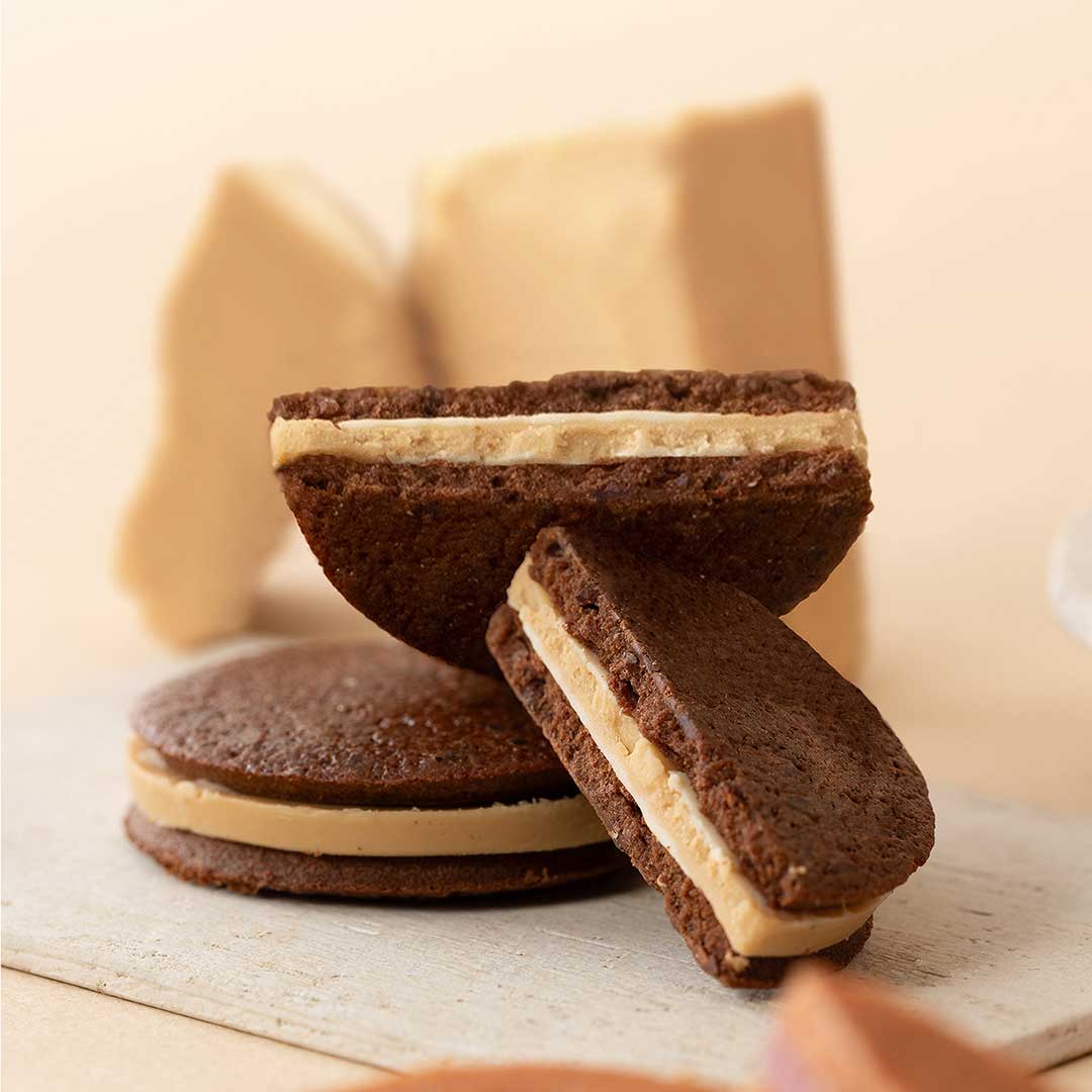 ココア&ブロンドチョコレート(断面アップ)