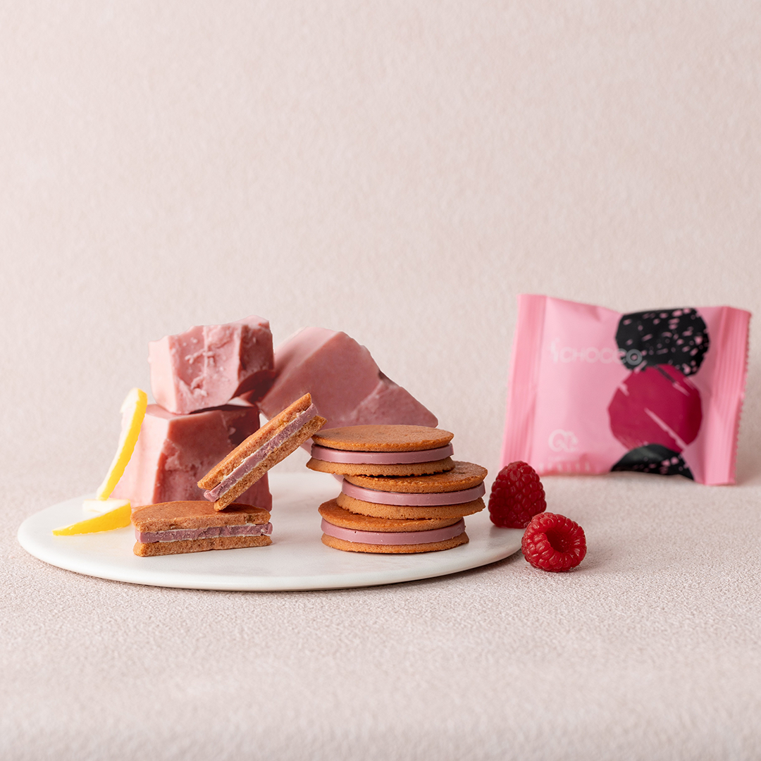 ゆずベリー&ルビーチョコレート(パッケージと商品)