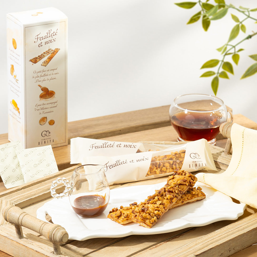 クルミとパイ(4本入)~クルミッ子キャラメルソースを添えて~