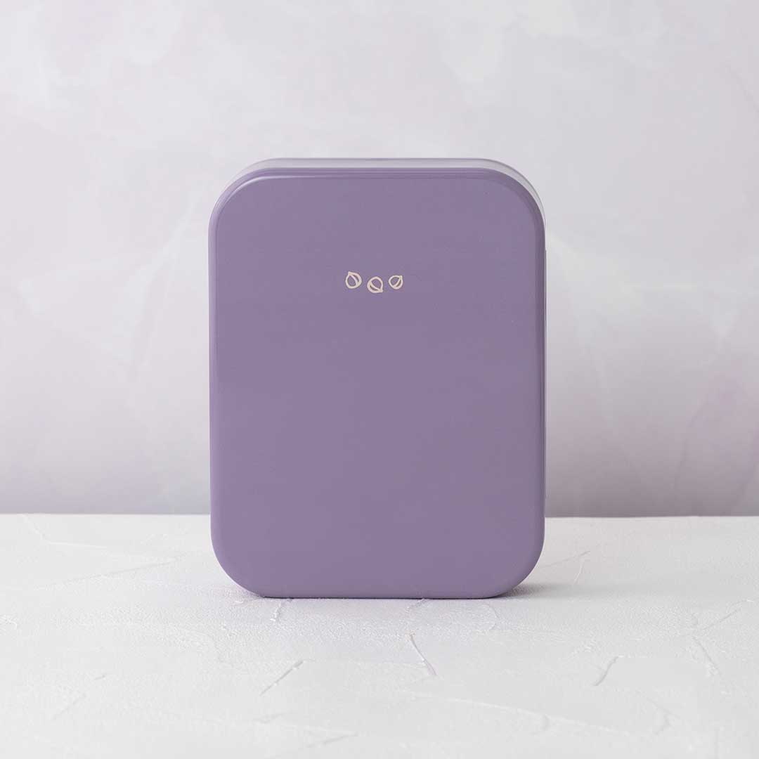 クルミッ子10個入（缶）ライラック（裏）