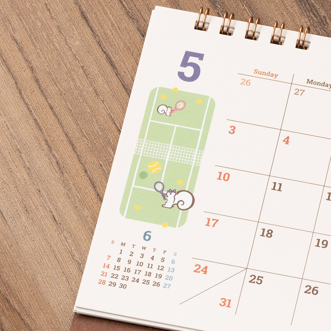 卓上カレンダー2026（5月）アップ