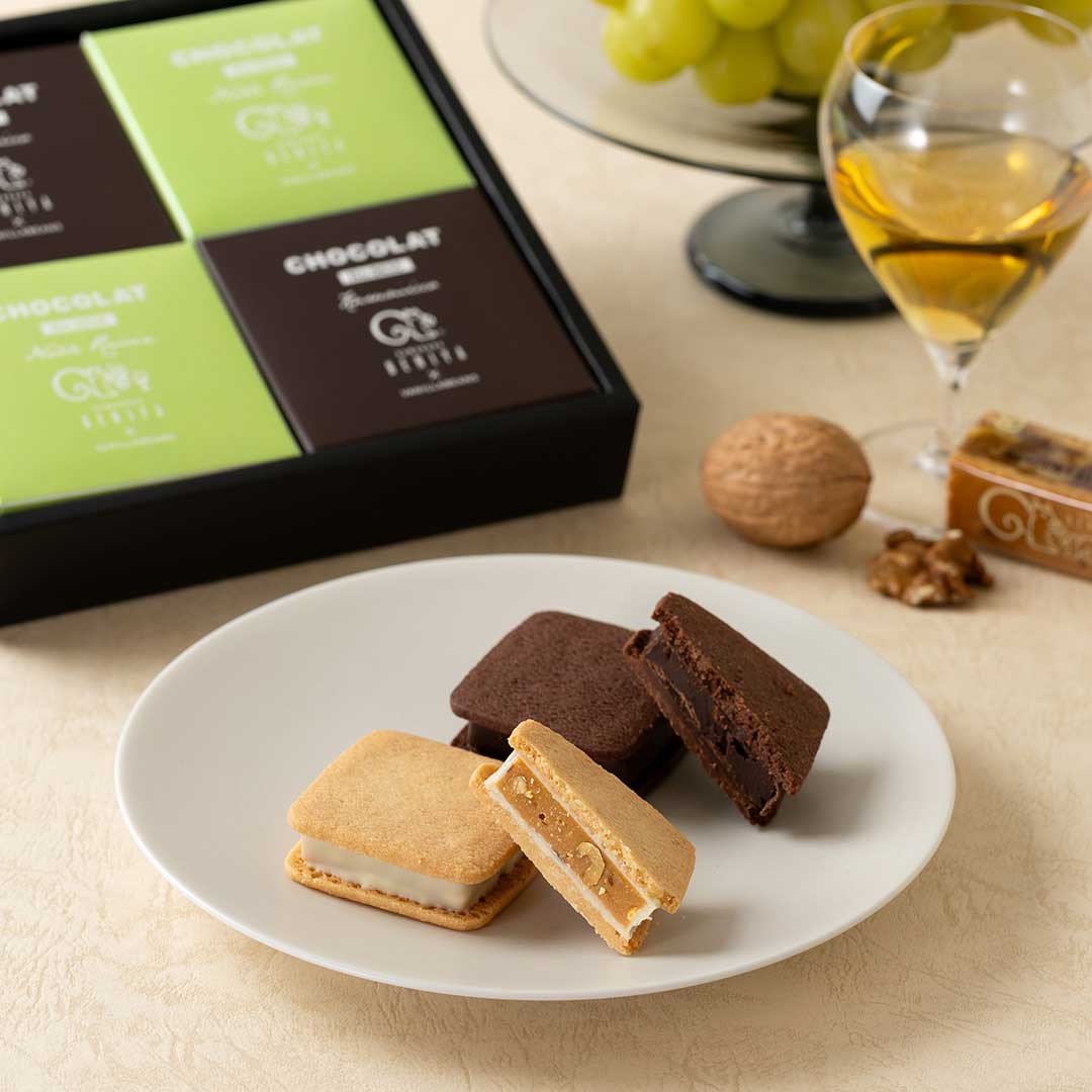 販売終了】ショーコラ クルミッ子×ノーブルレザン 2種4個入 | 鎌倉紅谷