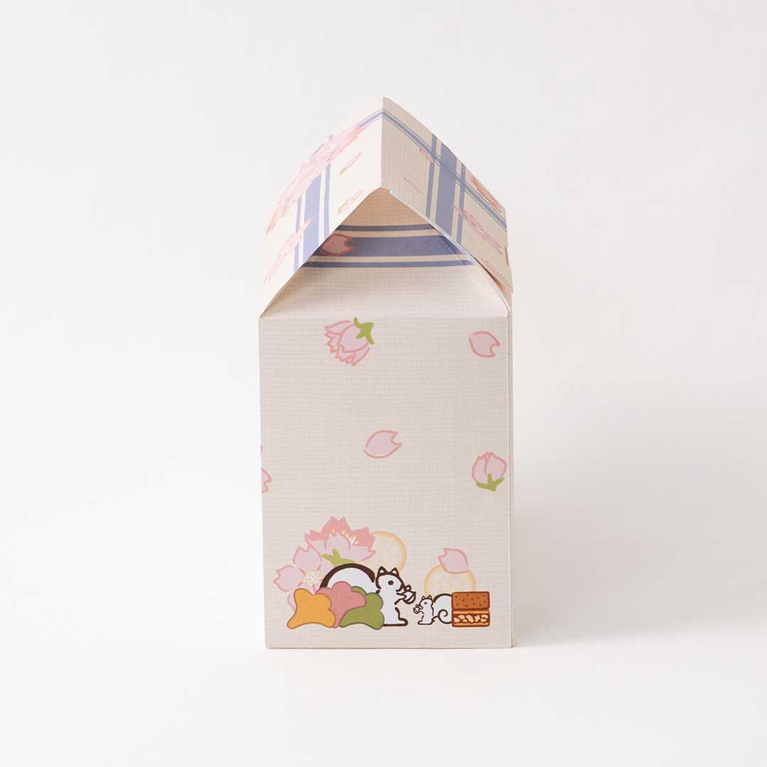 詰合せ01　ハウス型BOX（2026春）（クルミッ子2個　あじさい1枚　鎌倉だより3枚）