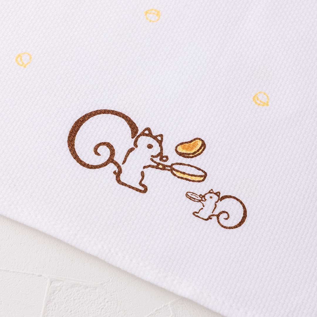 [福袋限定]ティータオル（リスくん親子のデザインアップ）